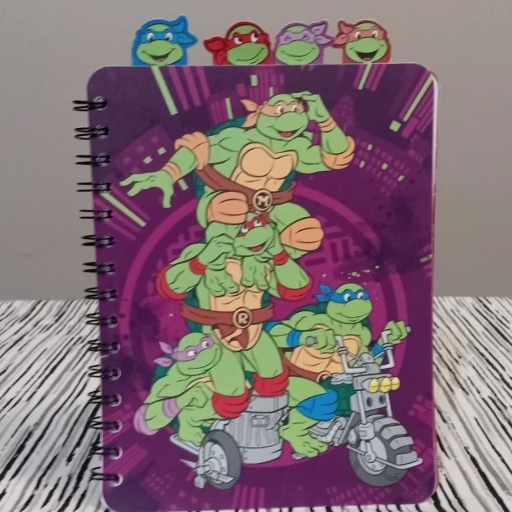 Teenage Mutant Ninja Turtles Spiral Tab Journal